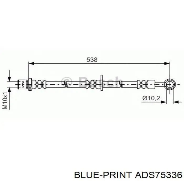 Manguera de freno trasera izquierda ABE C80322ABE precio, desde 17,22 EUR