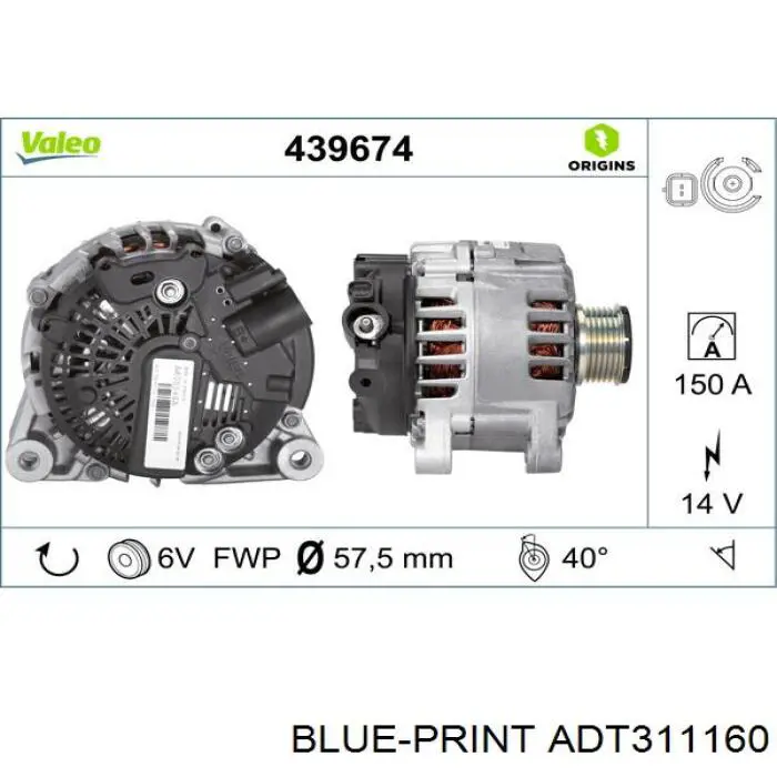 Alternador del motor Bosch 1986A00870 precio, desde 69,70 EUR