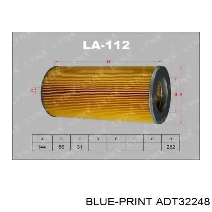 Comprar ADT32248 Blue Print Filtro de aire