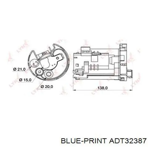 ADT32387 Blue Print Filtro de gasolina