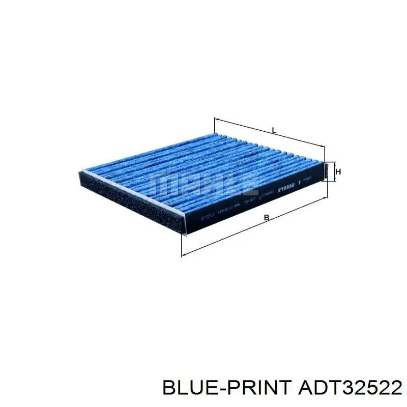 Filtro de cabina Blue Print ADT32522 precio, desde 8,71 EUR