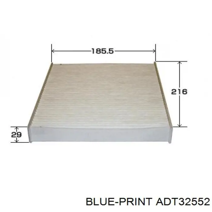 Filtro de cabina Blue Print ADT32552 precio, desde 12,10 EUR