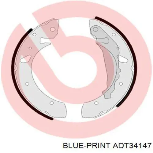 ADT34147 Blue Print zapatas de frenos de tambor traseras