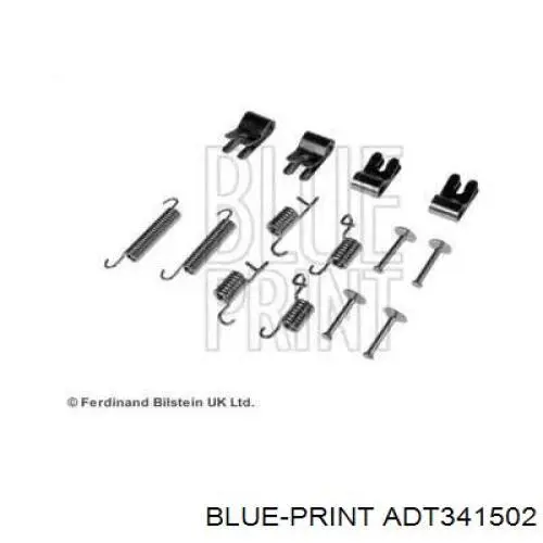 Comprar ADT341502 Blue Print Kit de montaje de zapatas de freno traseras