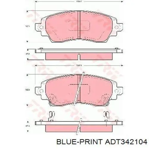 0446502030 Toyota Pastillas delanteras