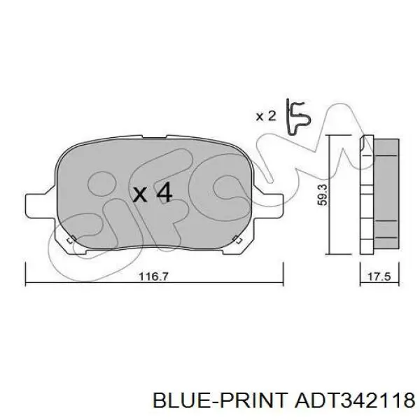 Comprar PA2008AF Japan Parts Pastillas delanteras de freno