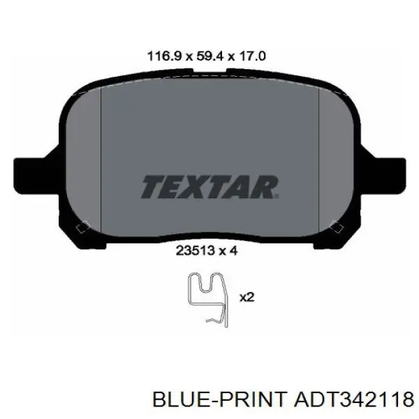 Pastillas de freno delanteras Toyota Previa ACR3