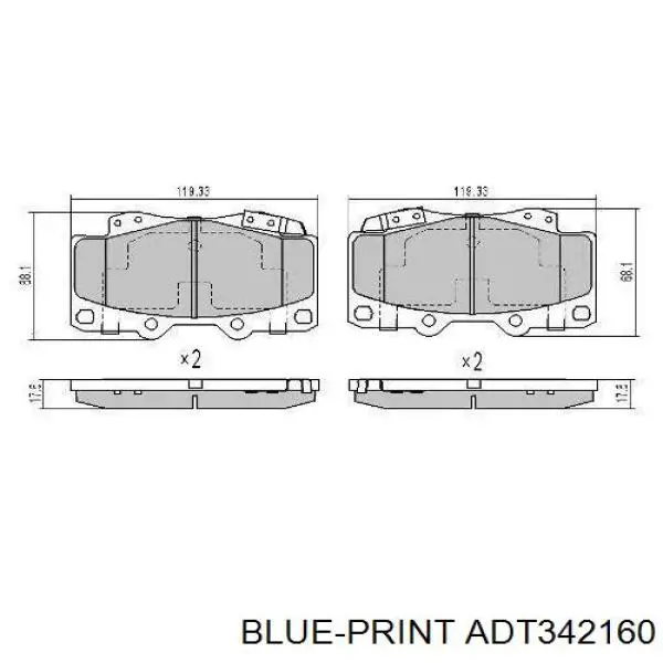 Comprar 04465YZZDV Toyota Pastillas delanteras de freno