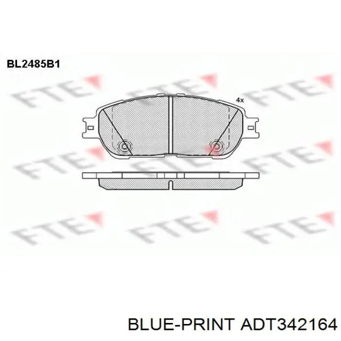 0446508030 Toyota Pastillas delanteras