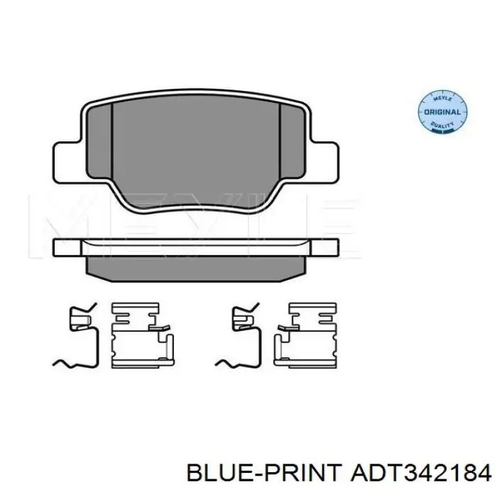 ADT342184 Blue Print pastillas de freno traseras