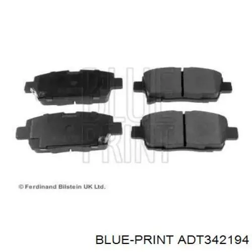 ADT342194 Blue Print pastillas de freno delanteras