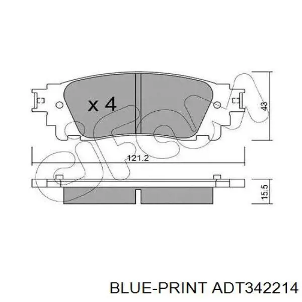 0446658022 Toyota pastillas de freno traseras