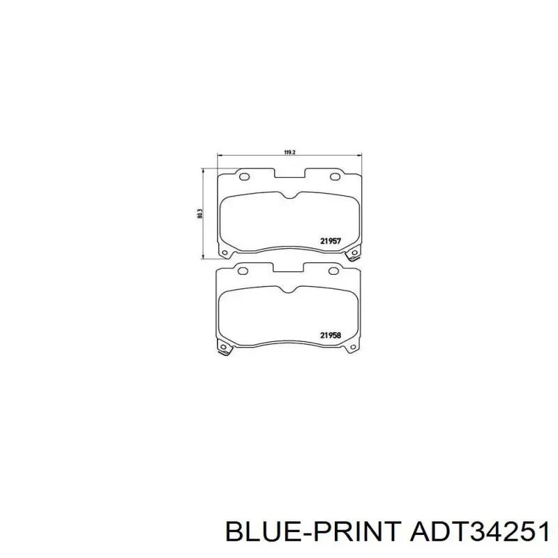 AY060TY013 Nissan pastillas de freno traseras