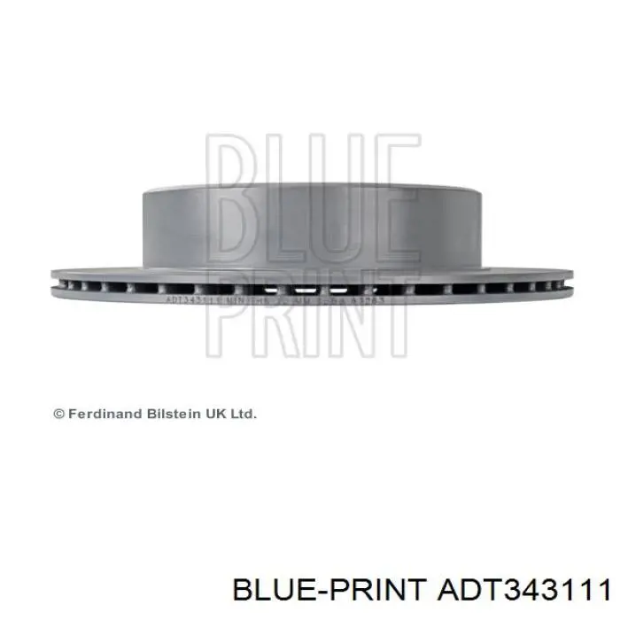 ADT343111 Blue Print disco de freno trasero