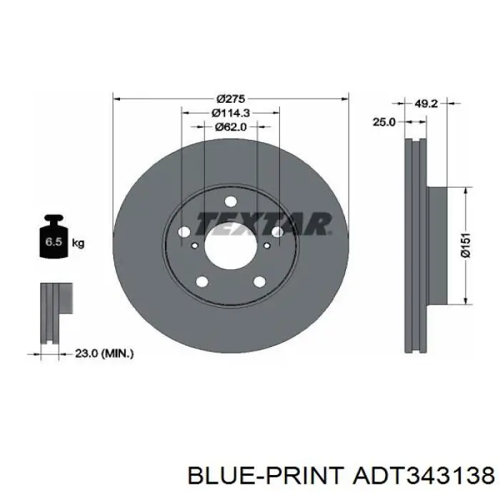Frenos delanteros Kavo Parts BR9404C precio, desde 38,15 EUR