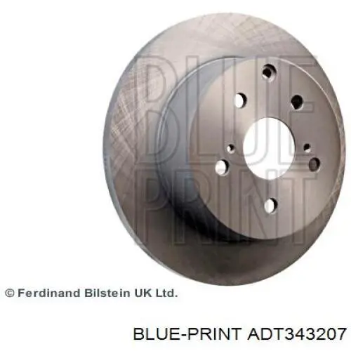 Disco de freno trasero ADT343207 Blue Print