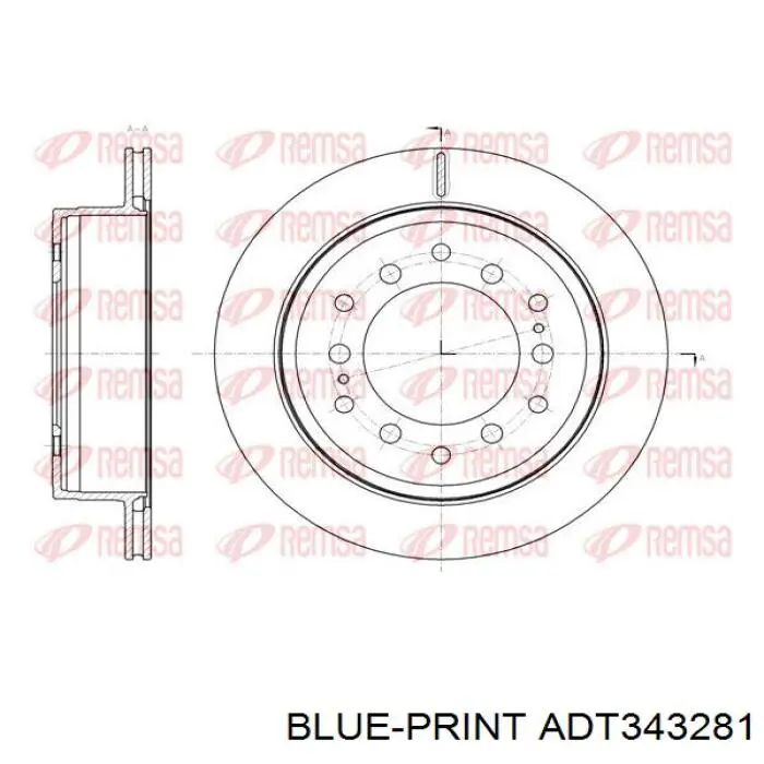 Disco de freno trasero BD2917 Fremax