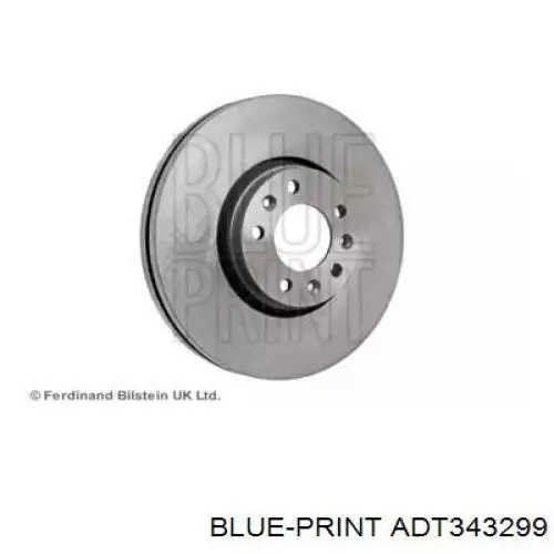 ADT343299 Blue Print disco de freno delantero
