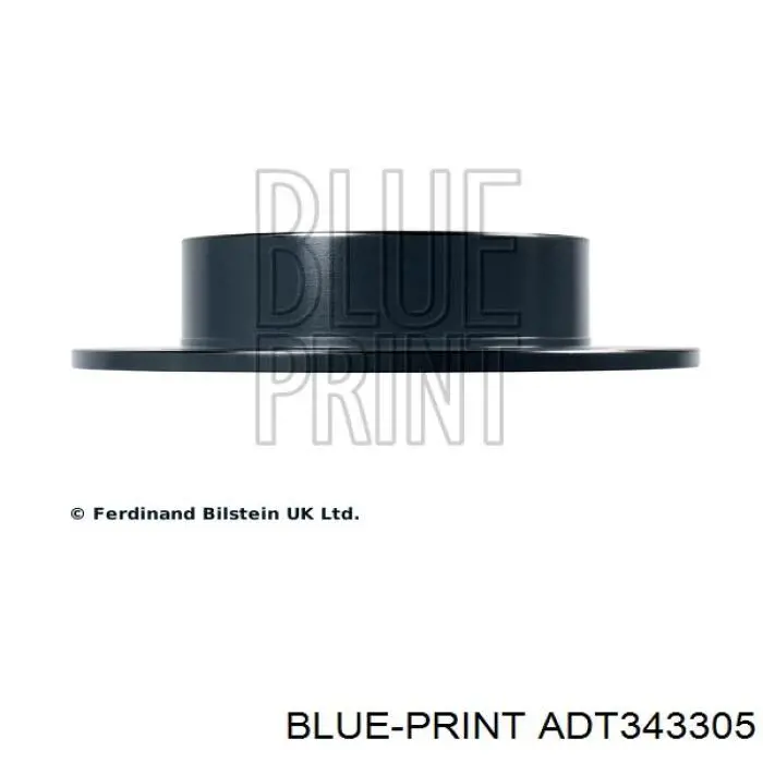 ADT343305 Blue Print disco de freno trasero