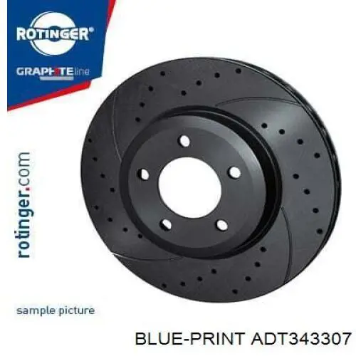 ADT343307 Blue Print disco de freno delantero