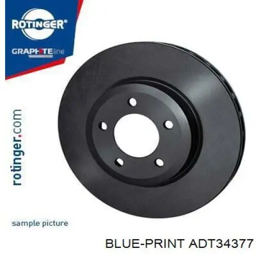ADT34377 Blue Print disco de freno delantero