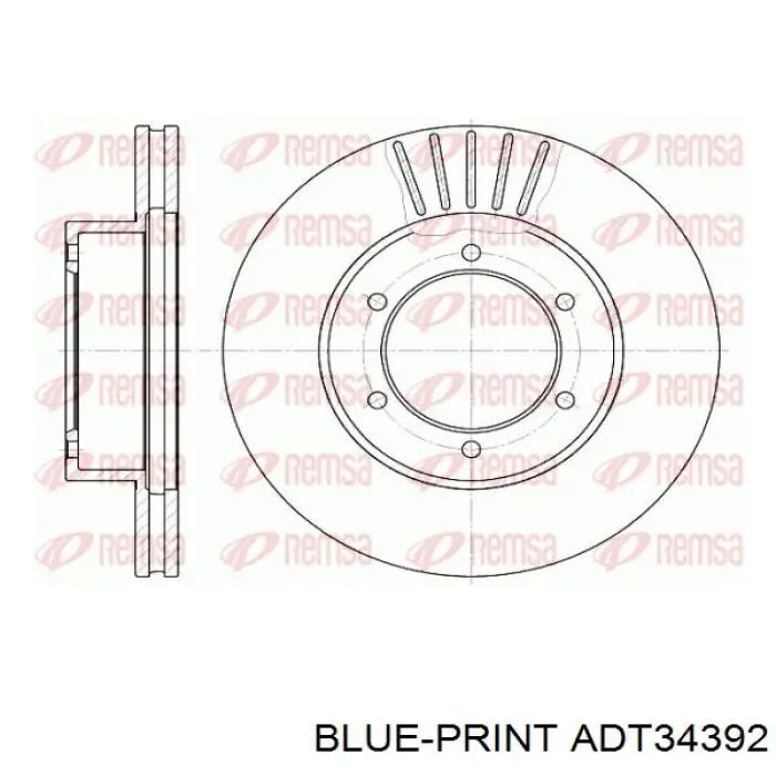 DI287C Japan Parts freno de disco delantero