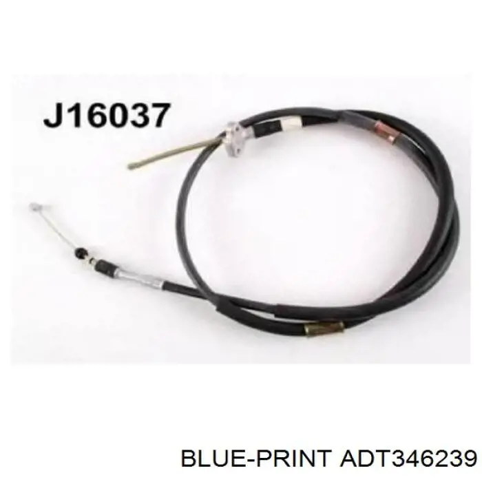 BKB2826 Borg&beck cable de freno de mano trasero izquierdo