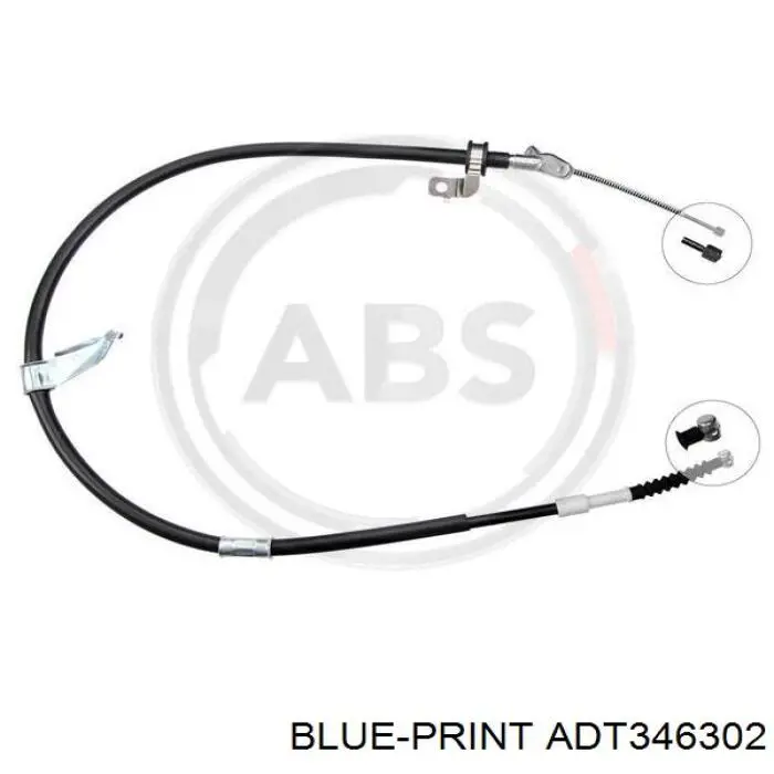 5202352 Adriauto cable de freno de mano trasero derecho