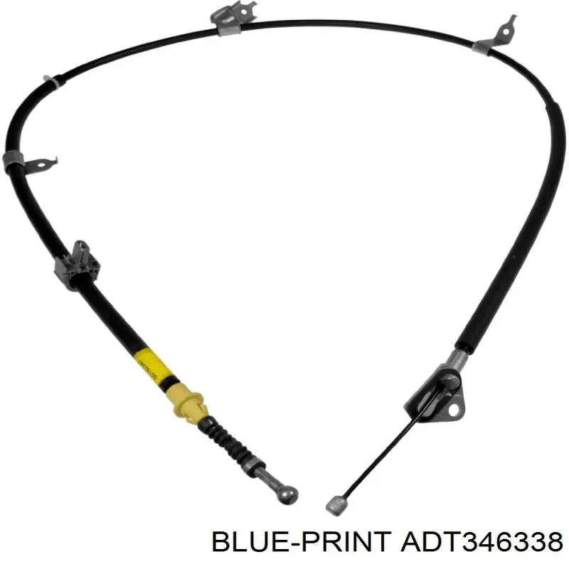 BKB2943 Borg&beck cable de freno de mano trasero derecho