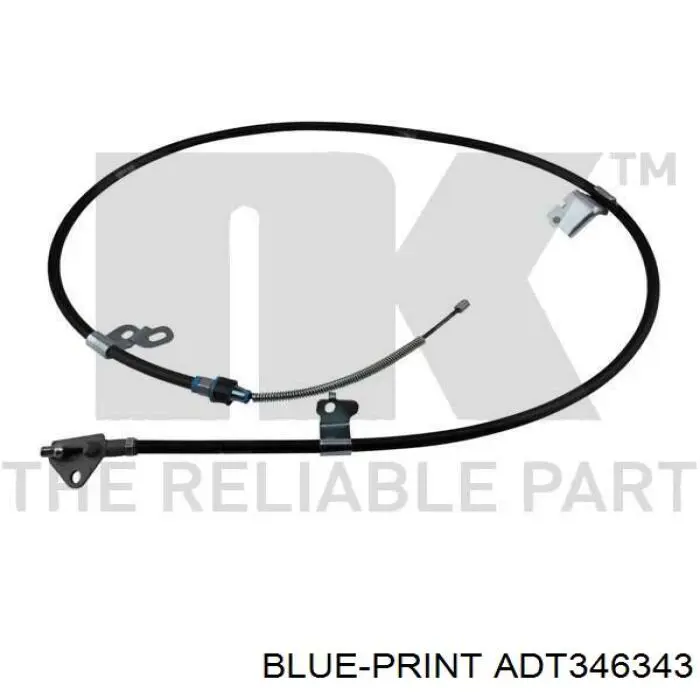 ADT346343 Blue Print cable de freno de mano trasero izquierdo