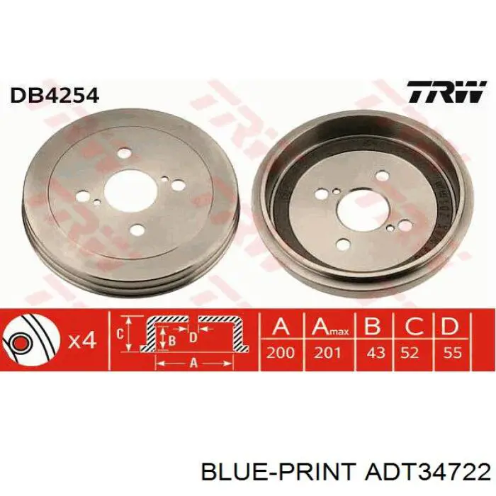 Comprar BF530 Delphi Tambor de freno trasero