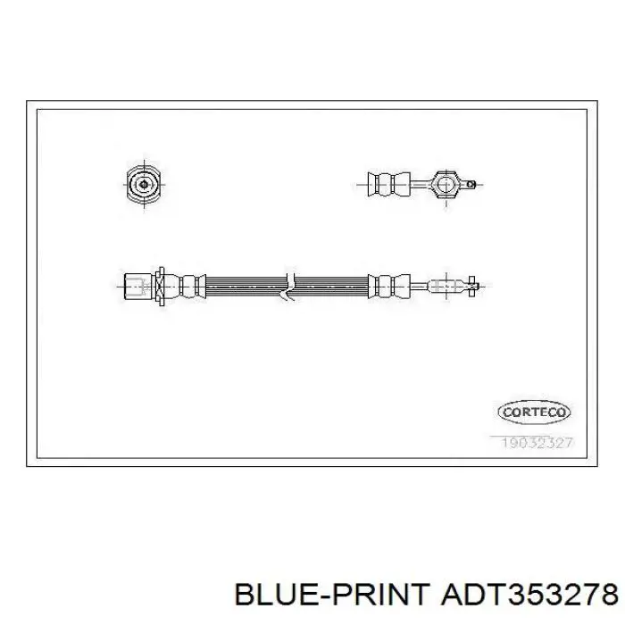 Latiguillos de freno delantero PHA136 TRW