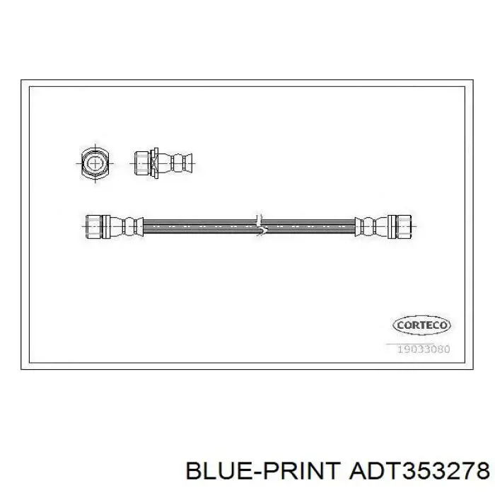 Tubo flexible de frenos delantero TRW PHA136