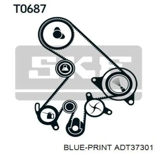 ADT37301 Blue Print kit de correa de distribución