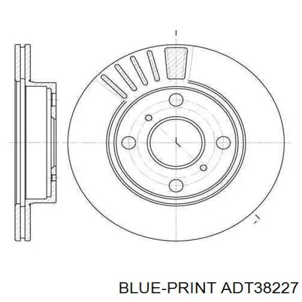 ADT38227 Blue Print cojinete de rueda delantero