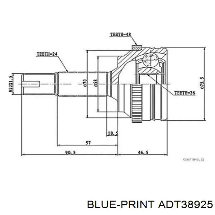 4341052040 Toyota junta homocinética exterior delantera