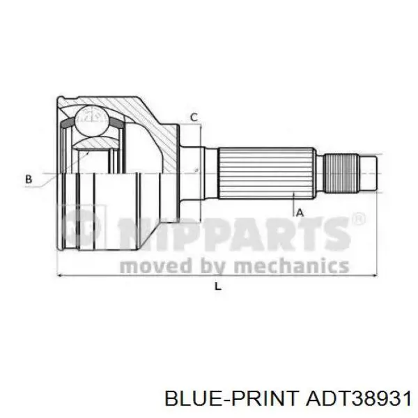 ADT38931 Blue Print junta homocinética exterior delantera