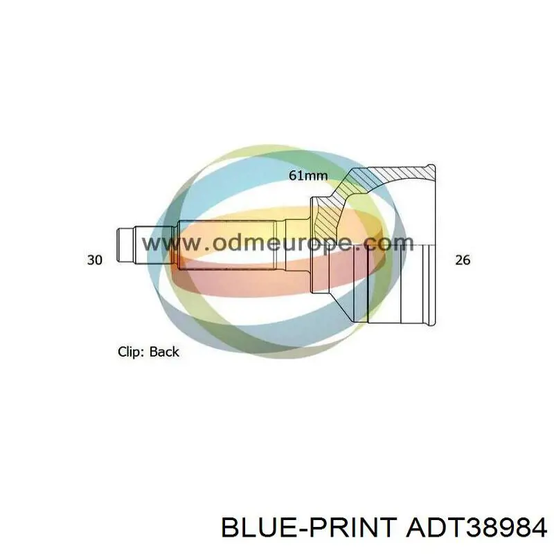 Junta homocinética exterior delantera Blue Print ADT38984 precio, desde 53,95 EUR