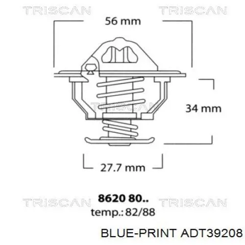 9091603123 Toyota Termostato de agua