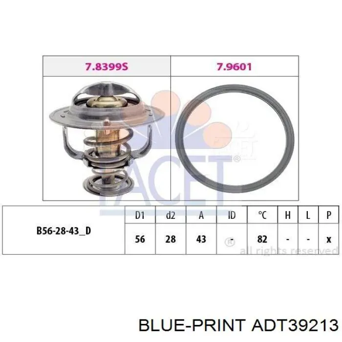 ADT39213 Blue Print termostato
