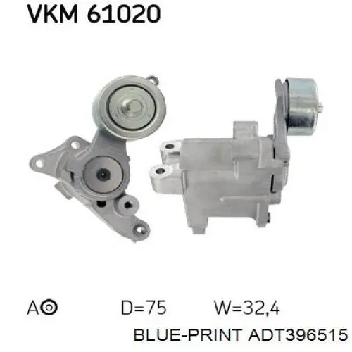 Comprar ADT396515 Blue Print Tensor de correa poli V 