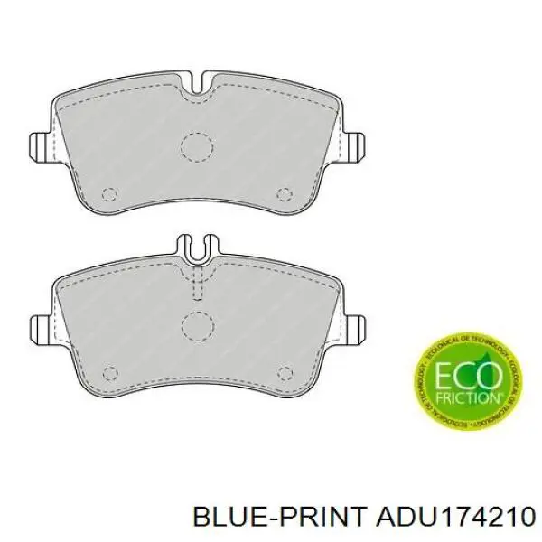 ADU174210 Blue Print pastillas de freno delanteras