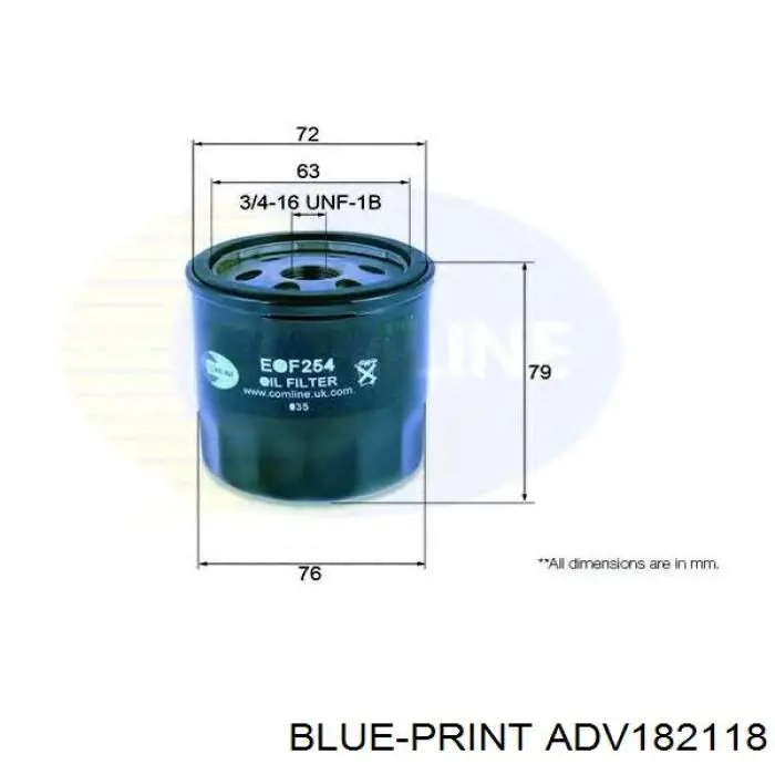 Filtro de aceite motor Tecneco OL71295