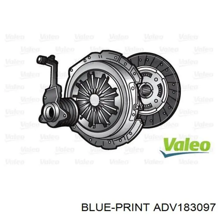 ADV183097 Blue Print kit de embrague (3 partes)