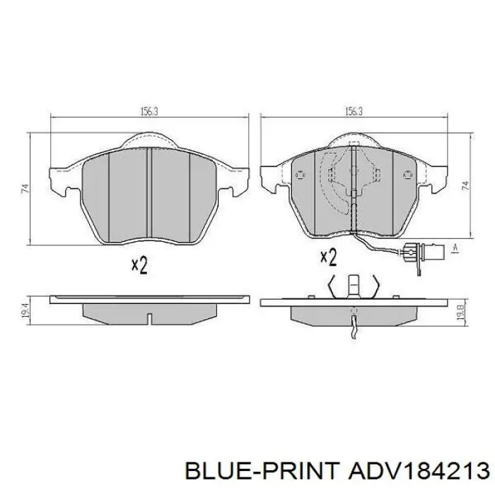 Pastillas de freno delanteras Audi A6 4F2