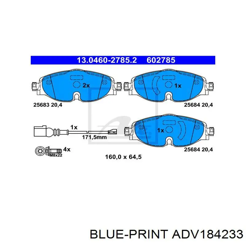 Pastillas de freno delanteras Volkswagen Tiguan 1 5N1, 5N2