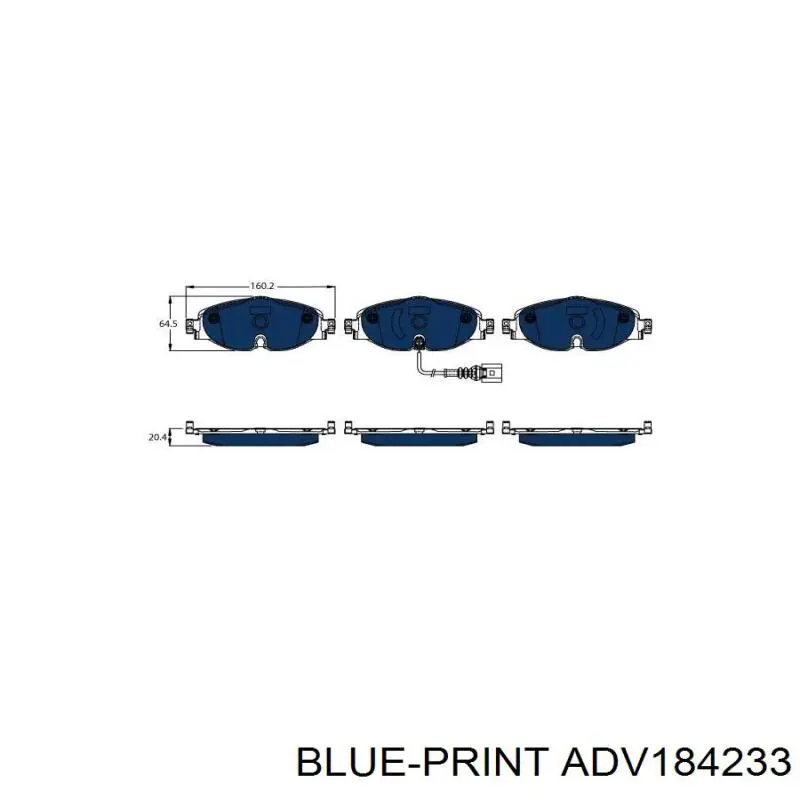 Pastillas de freno delanteras Volkswagen Tiguan 1 5N1, 5N2