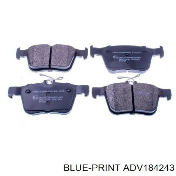 Pastillas traseras Blue Print ADV184243