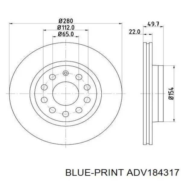 ADV184317 Blue Print Discos