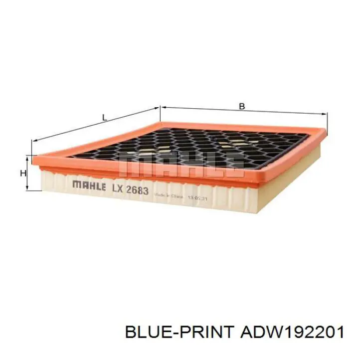 ADW192201 Blue Print filtro de aire